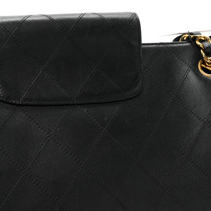 Chanel Calfskin Stitched XL Weekender Black 18 of 18
