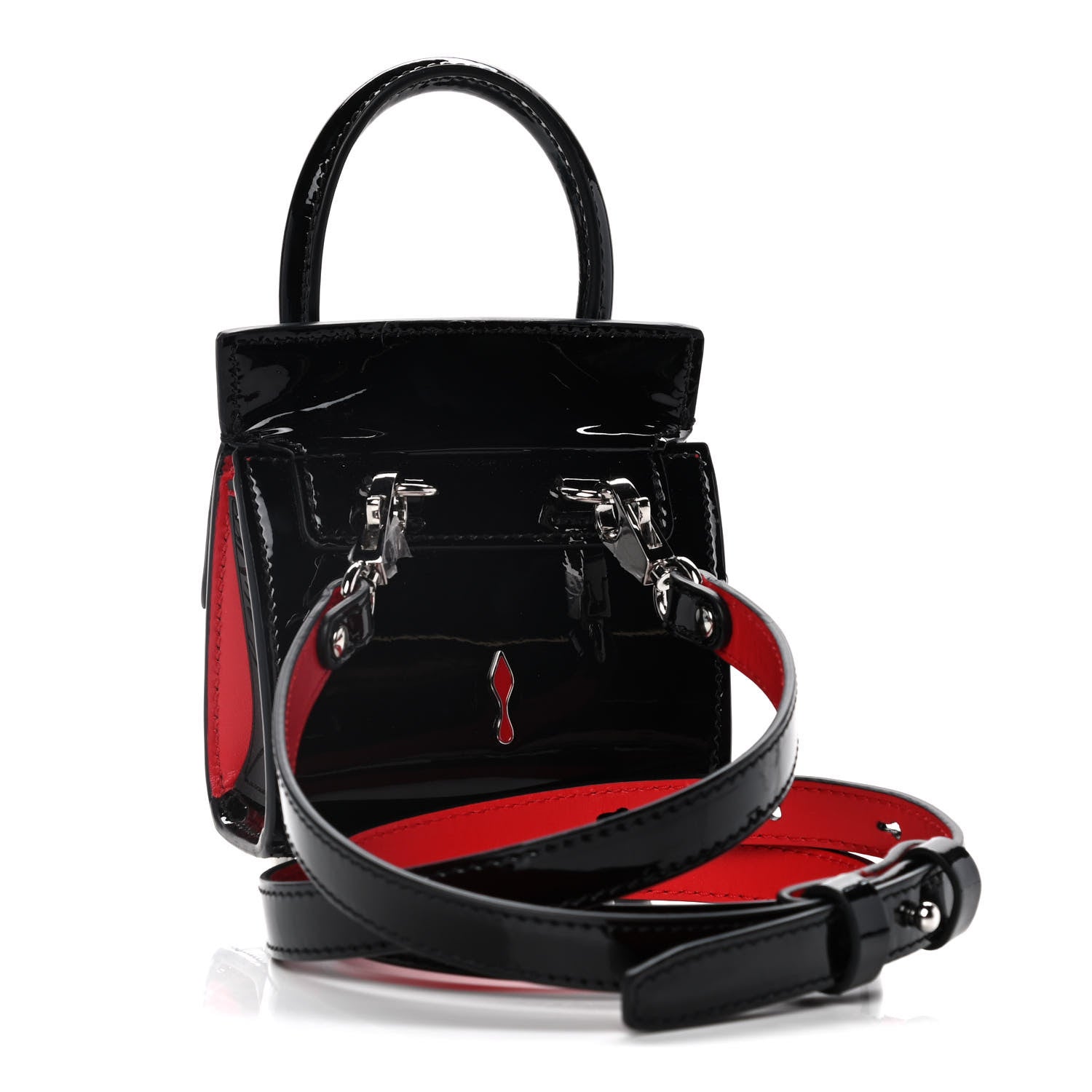 Christian Louboutin Patent Calfskin Nano Paloma Black 2 of 18