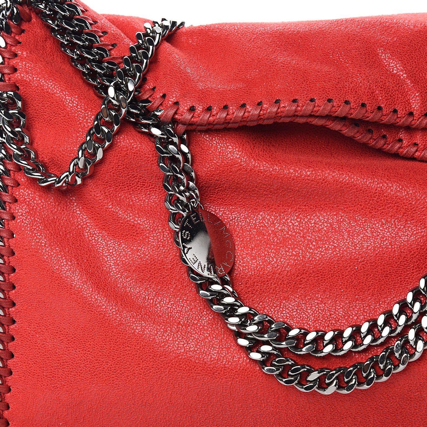Shaggy Deer Falabella Fold Over Tote Flame