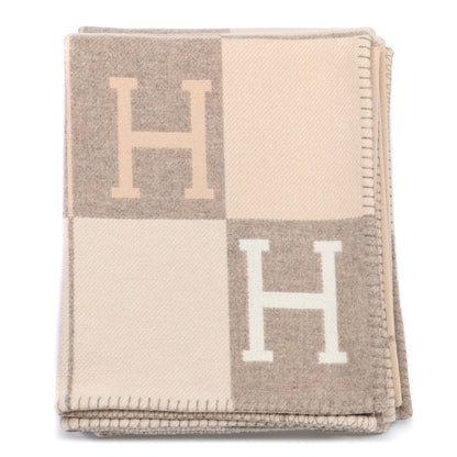 Hermes Wool Cashmere Avalon III Blanket Coco Camomille 1 of 6