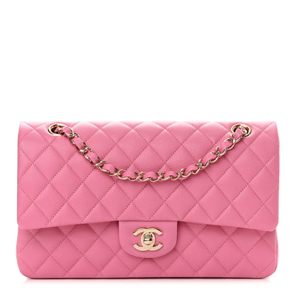 Chanel Caviar Quilted Medium Double Flap Pink 1 of 11