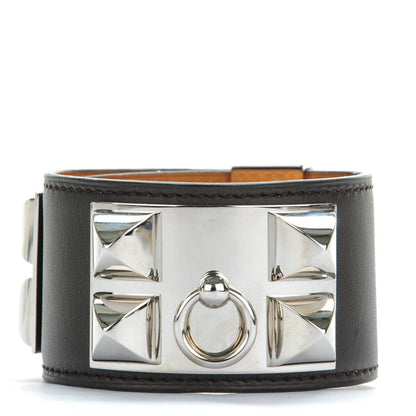 Hermes Chamonix Collier De Chien CDC Bracelet S Chocolate 1 of 8