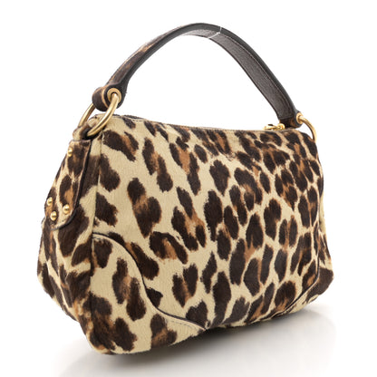 Prada Calf Hair Leopard Print Bag Avorio 3 of 13
