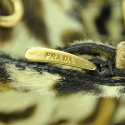 Prada Calf Hair Leopard Print Shoulder Bag 8 of 14