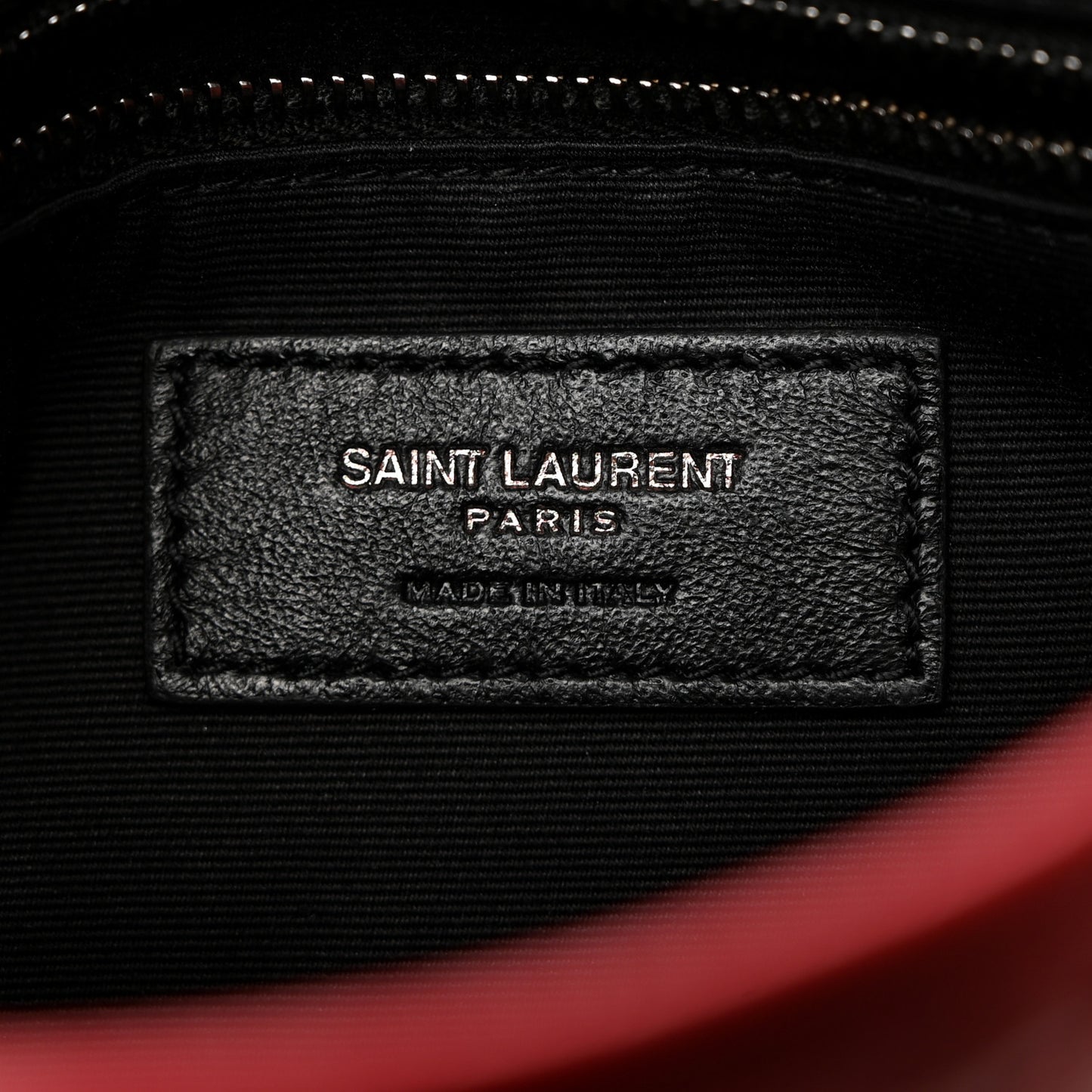 Crinkled Calfskin Matelasse Monogram Niki Chain Wallet Rouge Eros