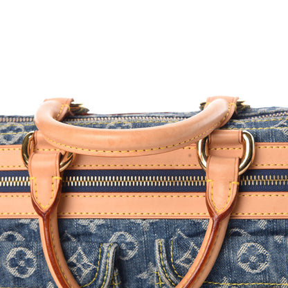 Louis Vuitton Monogram Denim Neo Speedy Blue 9 of 12