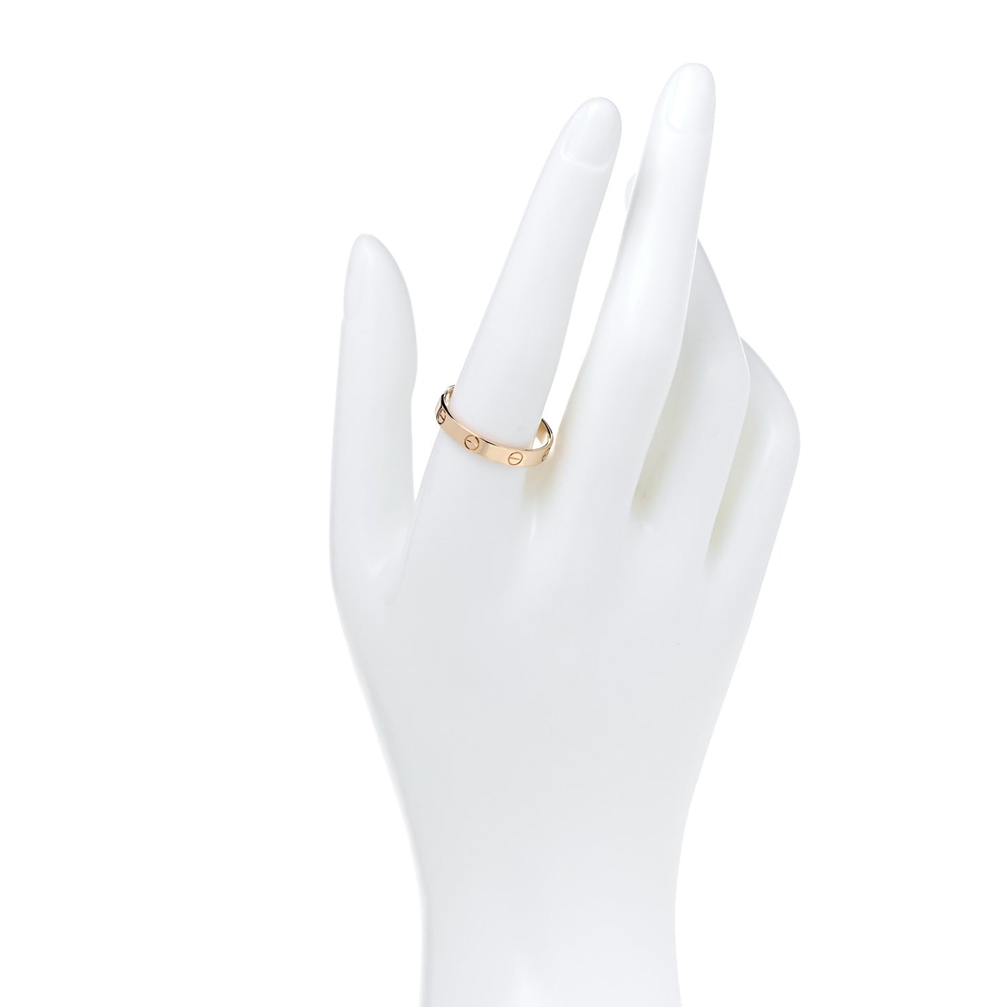 18K Yellow Gold 3.5mm LOVE Wedding Band Ring 62 10