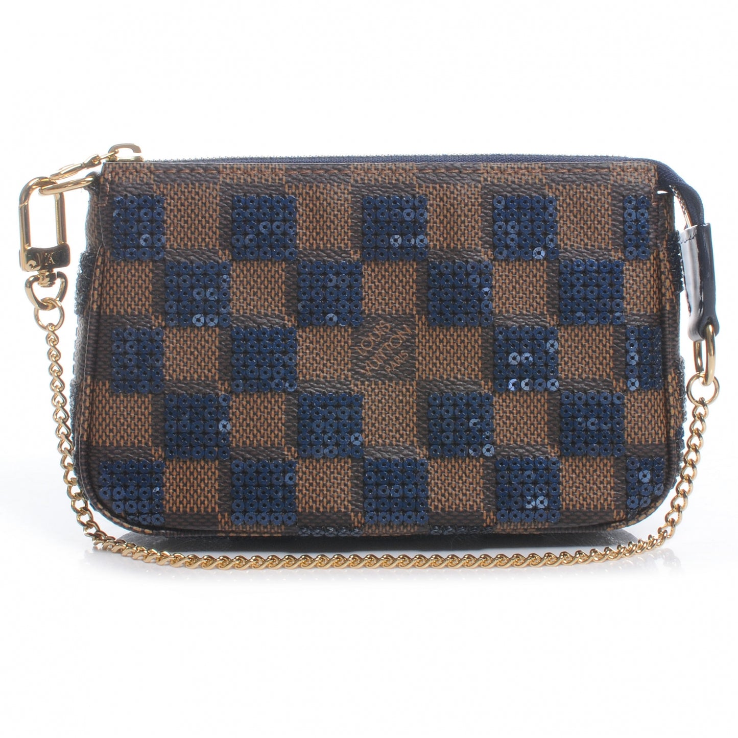 Damier Paillettes Mini Pochette Blue