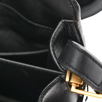 Saint Laurent Suede Smooth Calfskin Monogram Medium Solferino Soft Satchel Black 13 of 16