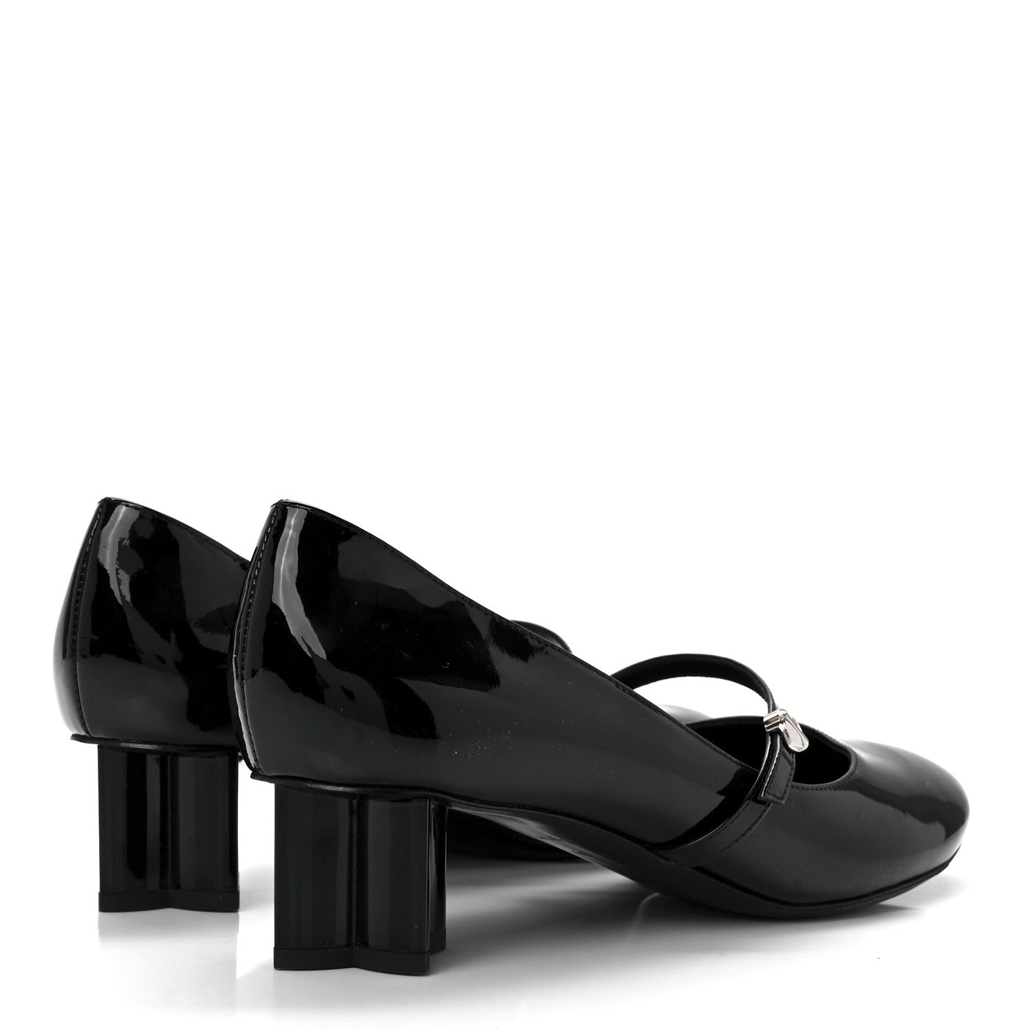 Louis Vuitton Patent Uniformes Silhouette 40mm Pumps 40 Black 4 of 8