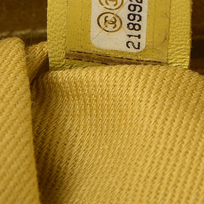 Chanel Woven Straw Raffia Small Deauville Messenger Yellow 7 of 7