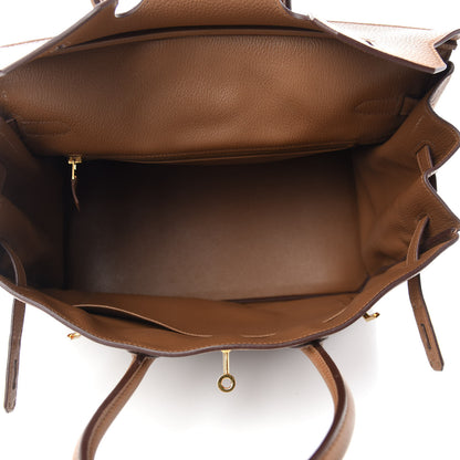 Hermes Taurillon Clemence Birkin 35 Alezan 5 of 12