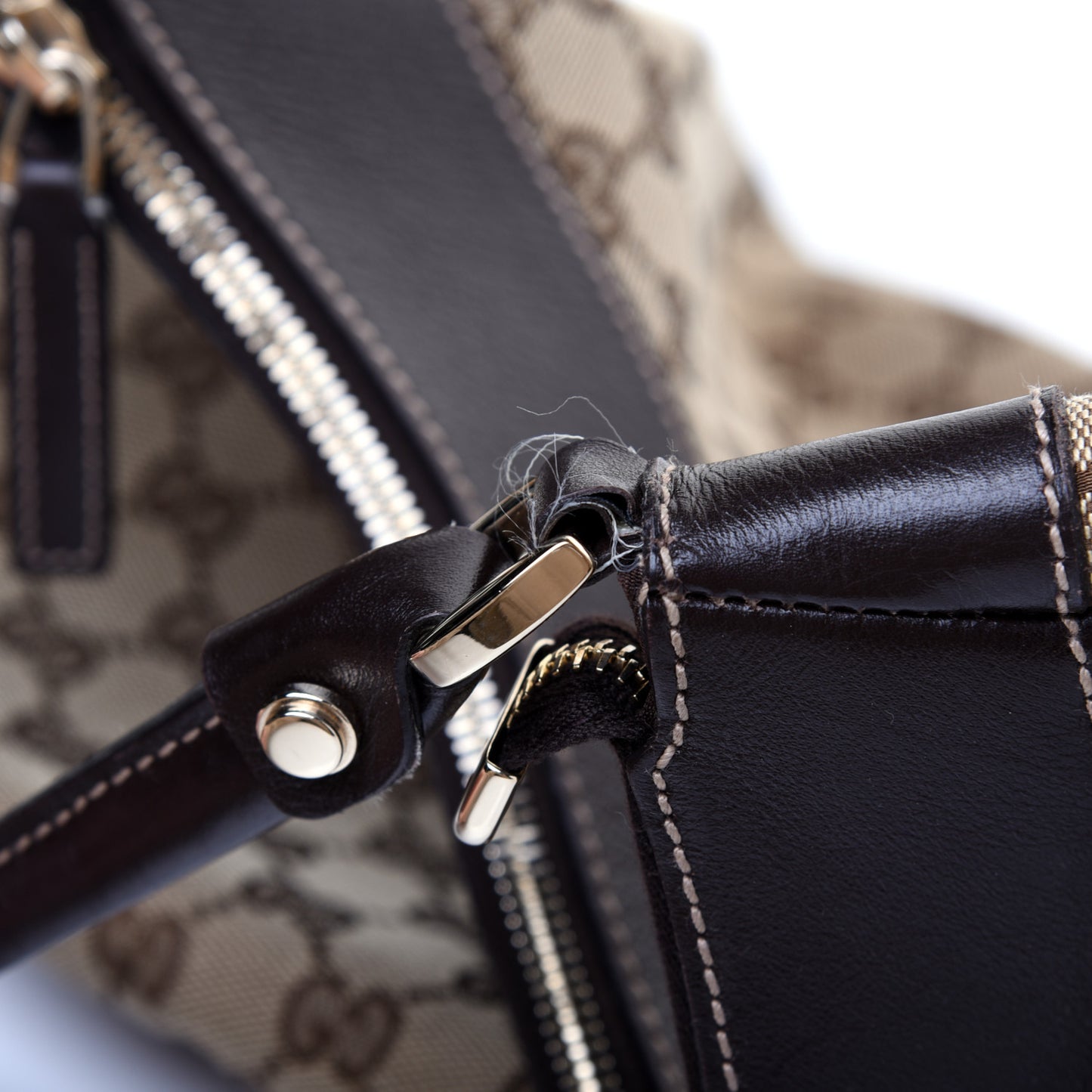 Monogram Large D Gold Hobo Dark Brown