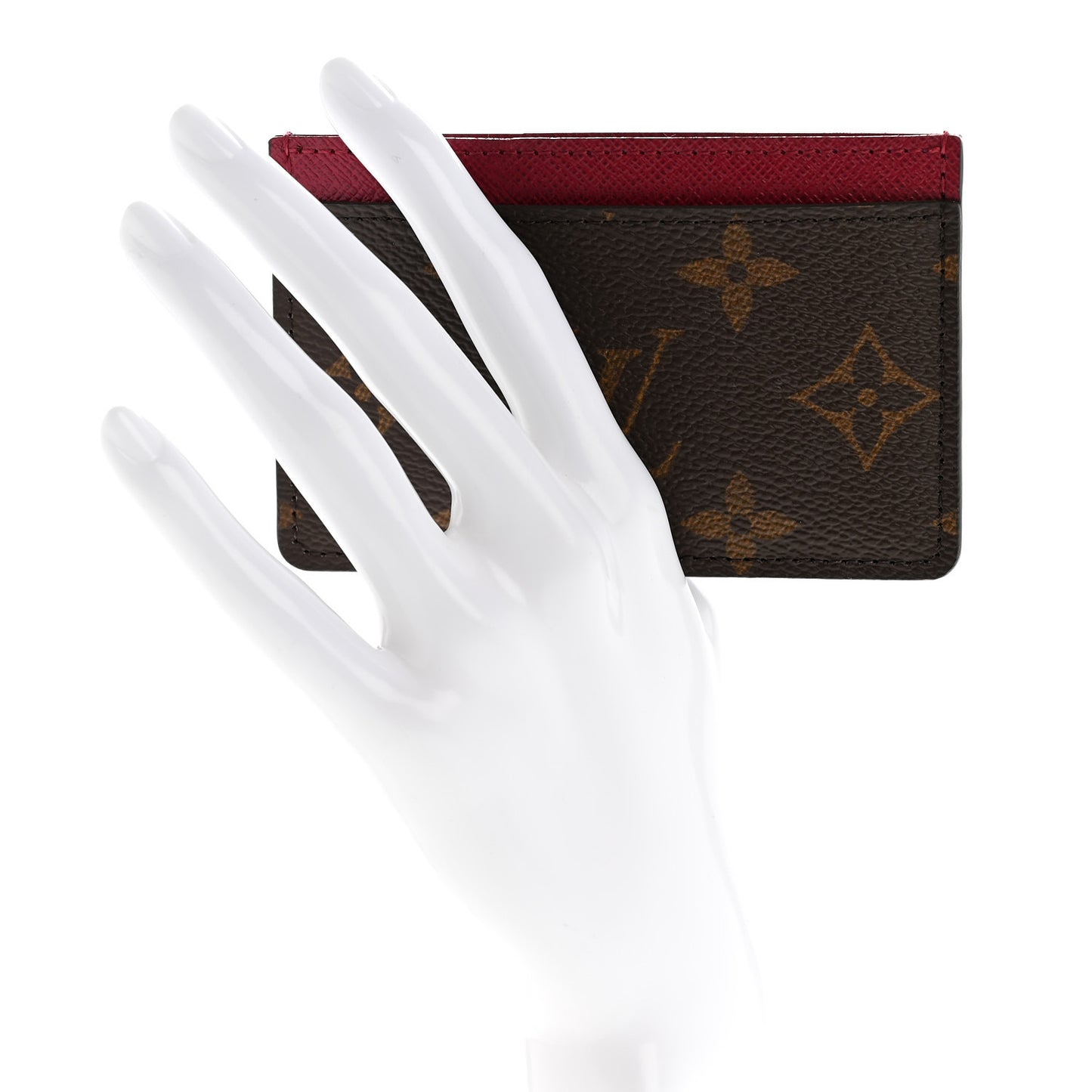 Monogram Card Holder Fuchsia