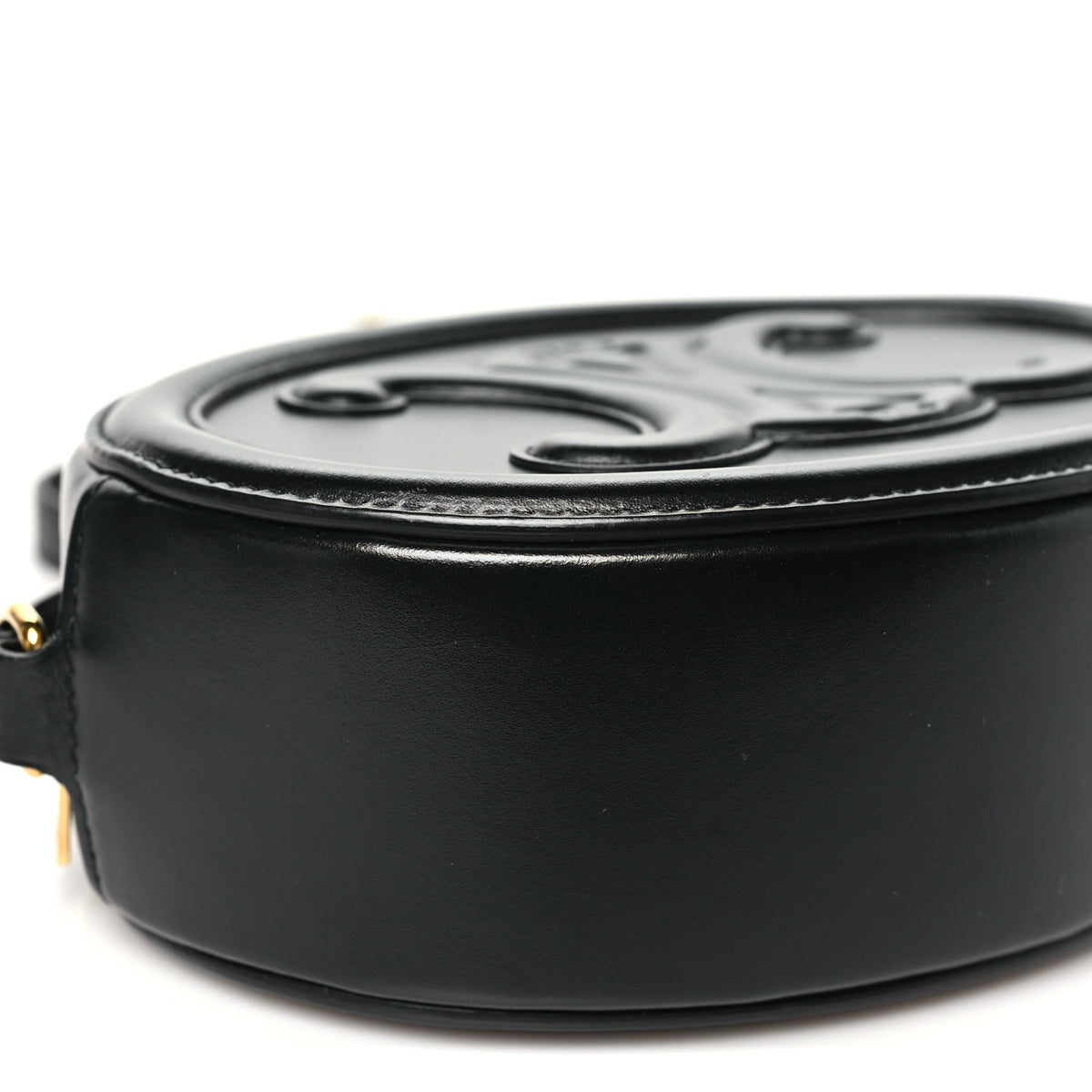 Smooth Calfskin Cuir Triomphe Oval Bag Black