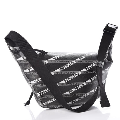 Balenciaga Coated Canvas Losange Monogram Explorer Belt Bag Black Grey 3 of 10