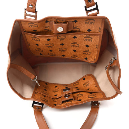 MCM Visetos Shopping Tote Cognac 5 of 11