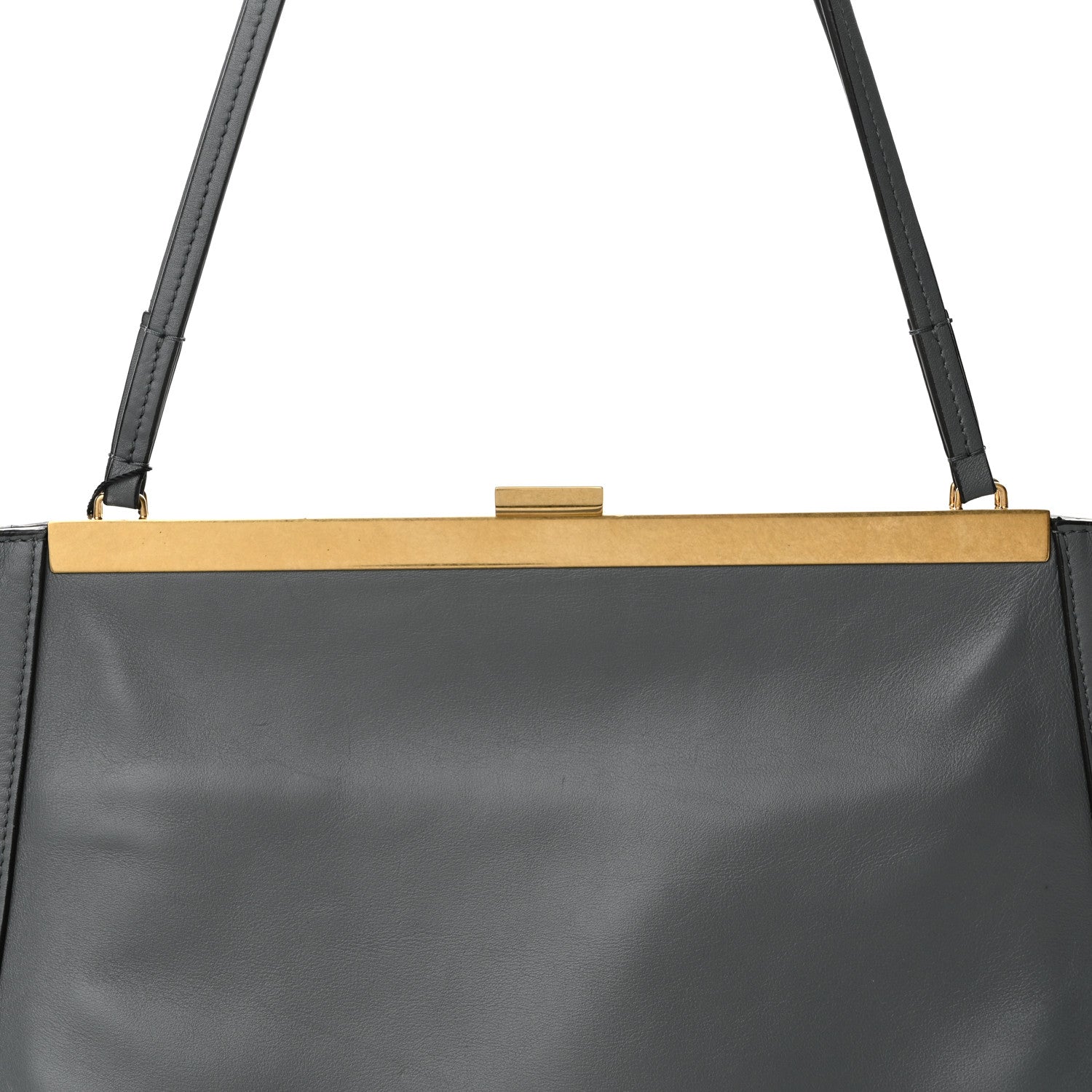 Celine Calfskin Vertical Clasp Cabas Grey 9 of 11