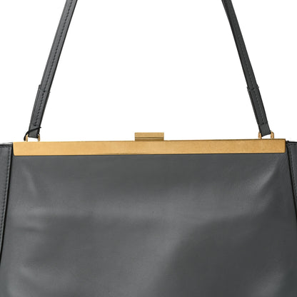 Celine Calfskin Vertical Clasp Cabas Grey 9 of 11