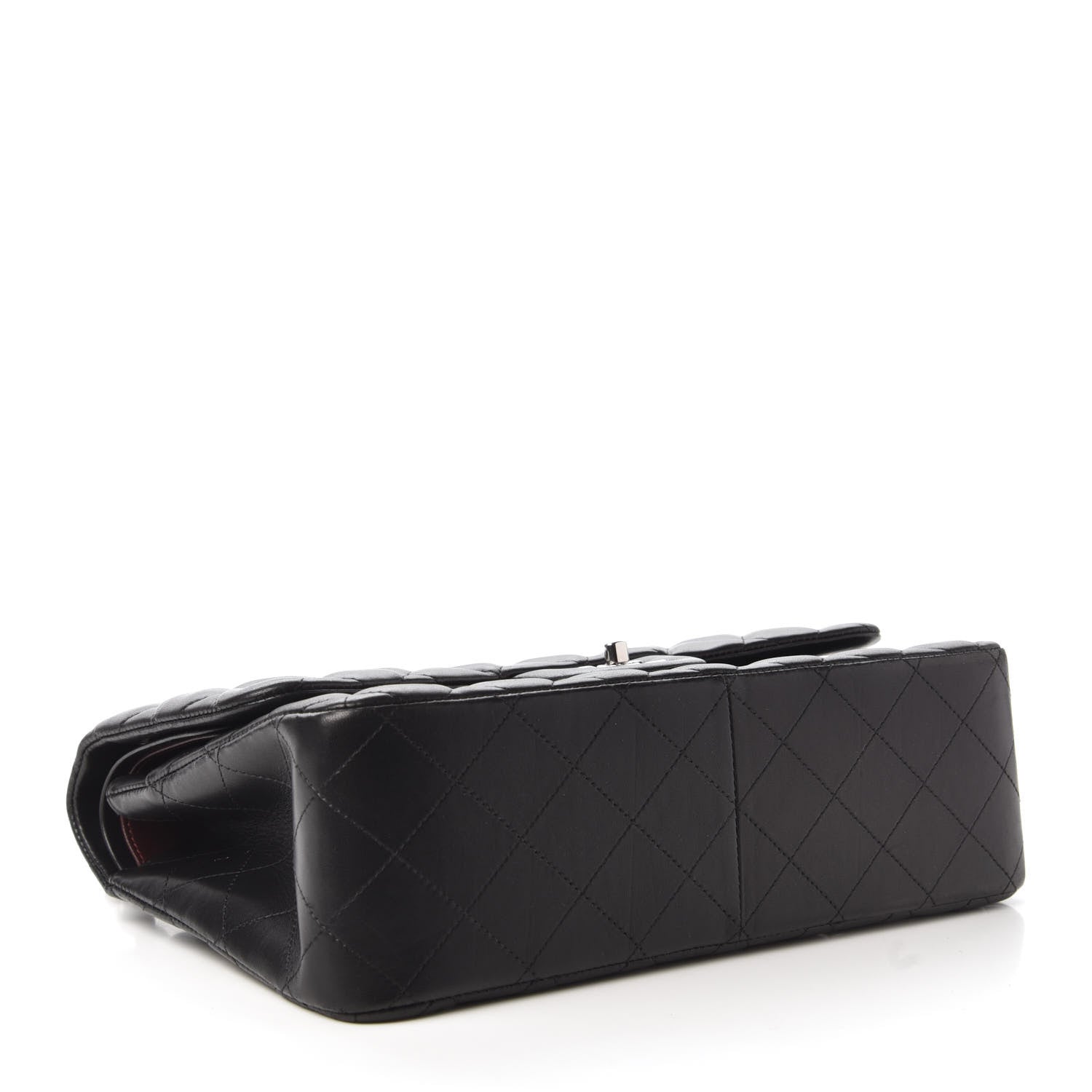 Chanel Lambskin Quilted Jumbo Double Flap Black 4 of 11