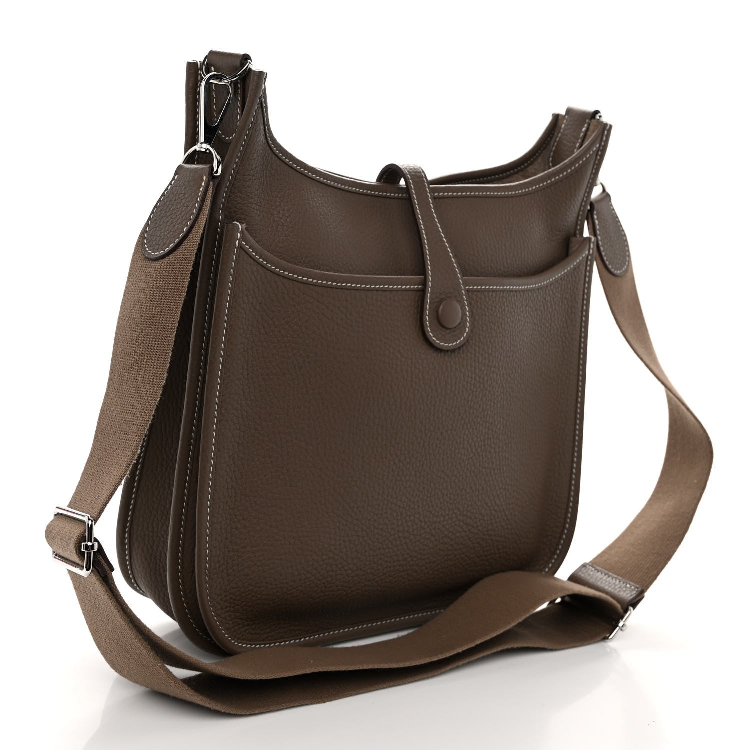 Hermes Taurillon Clemence Evelyne III PM Etoupe 3 of 10