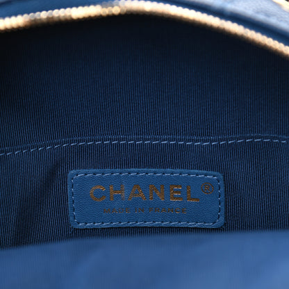 Chanel Caviar Quilted Small CC Day Backpack Blue 6 of 9