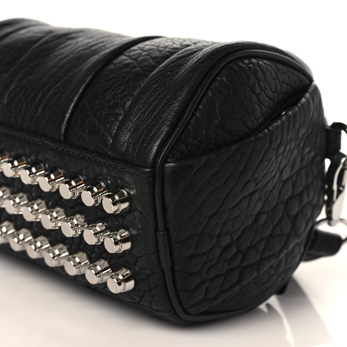 Pebbled Lambskin Mini Rockie Black Rhodium Hardware