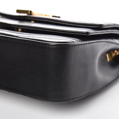 Saint Laurent Lambskin Matelasse Chevron Monogram Small Sulpice Bag Black 9 of 9