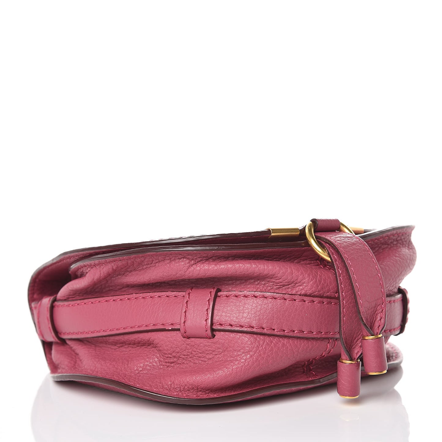 Calfskin Mini Marcie Round Crossbody Bag Dreamy Pink