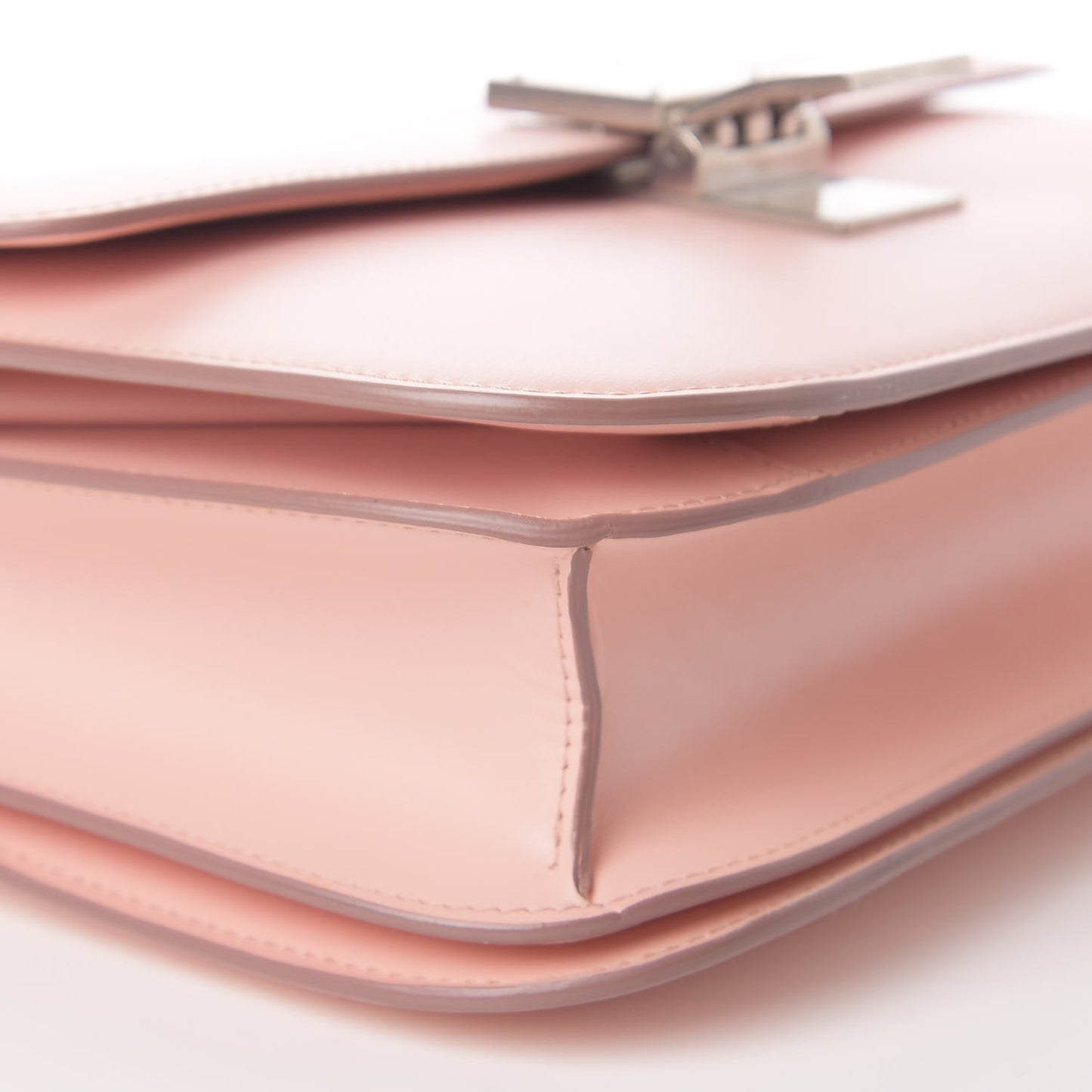 Box Calfskin Medium Classic Box Flap Bag Blush