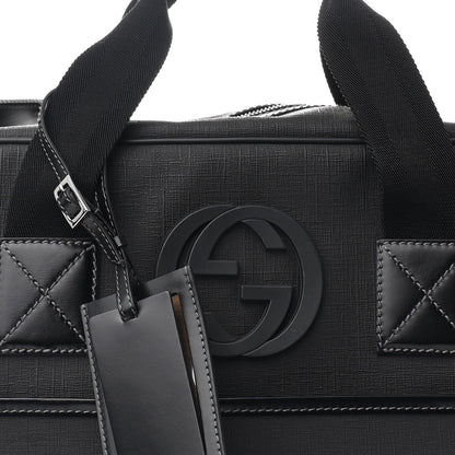 Gucci Coated Canvas Interlocking G Briefcase Black 8 of 11