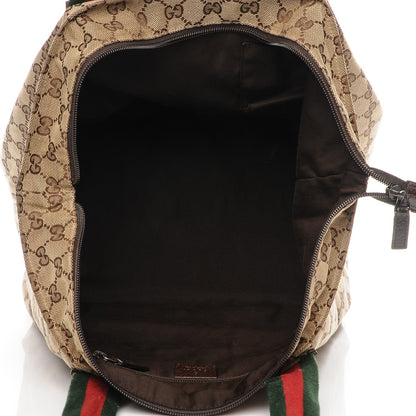 Gucci GG Monogram Large Web Handle Bucket Tote Dark Brown 4 of 6