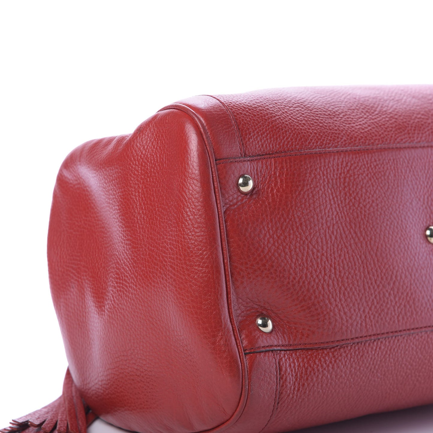Pebbled Calfskin Medium Soho Boston Red