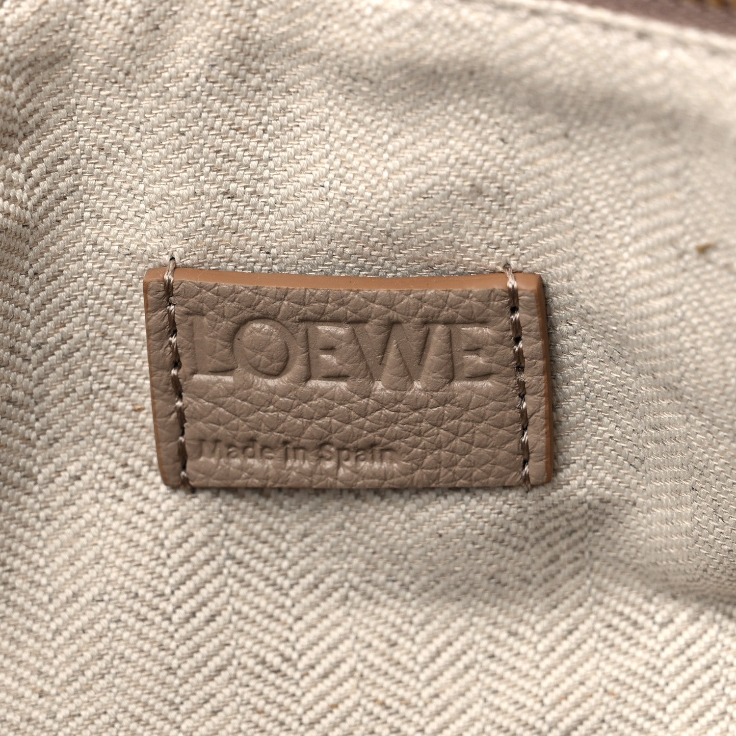 Loewe Grained Calfskin Small Puzzle Edge Bag Sand 6 of 8
