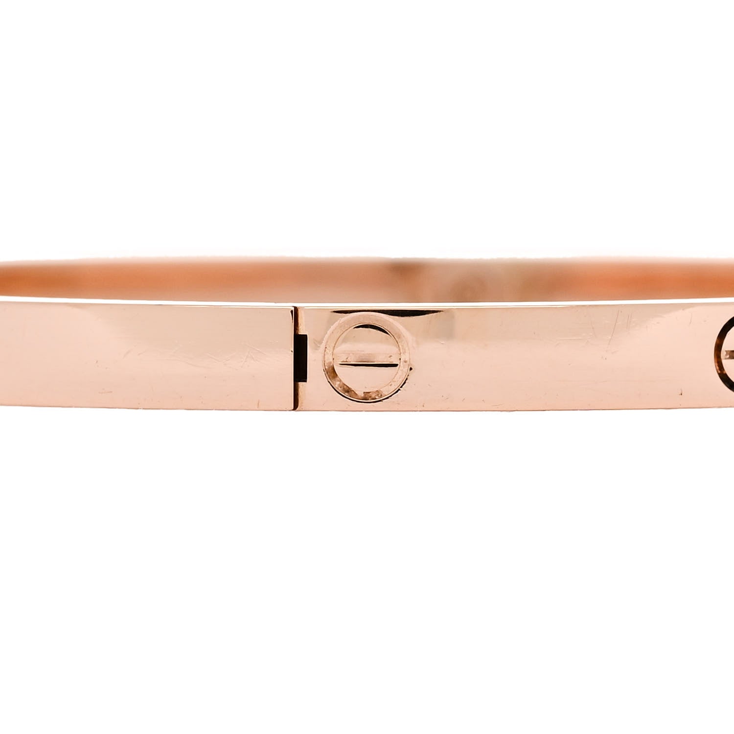 Cartier 18K Pink Gold Small LOVE Bracelet 17 5 of 8