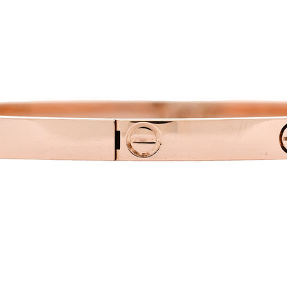 Cartier 18K Pink Gold Small LOVE Bracelet 17 5 of 8