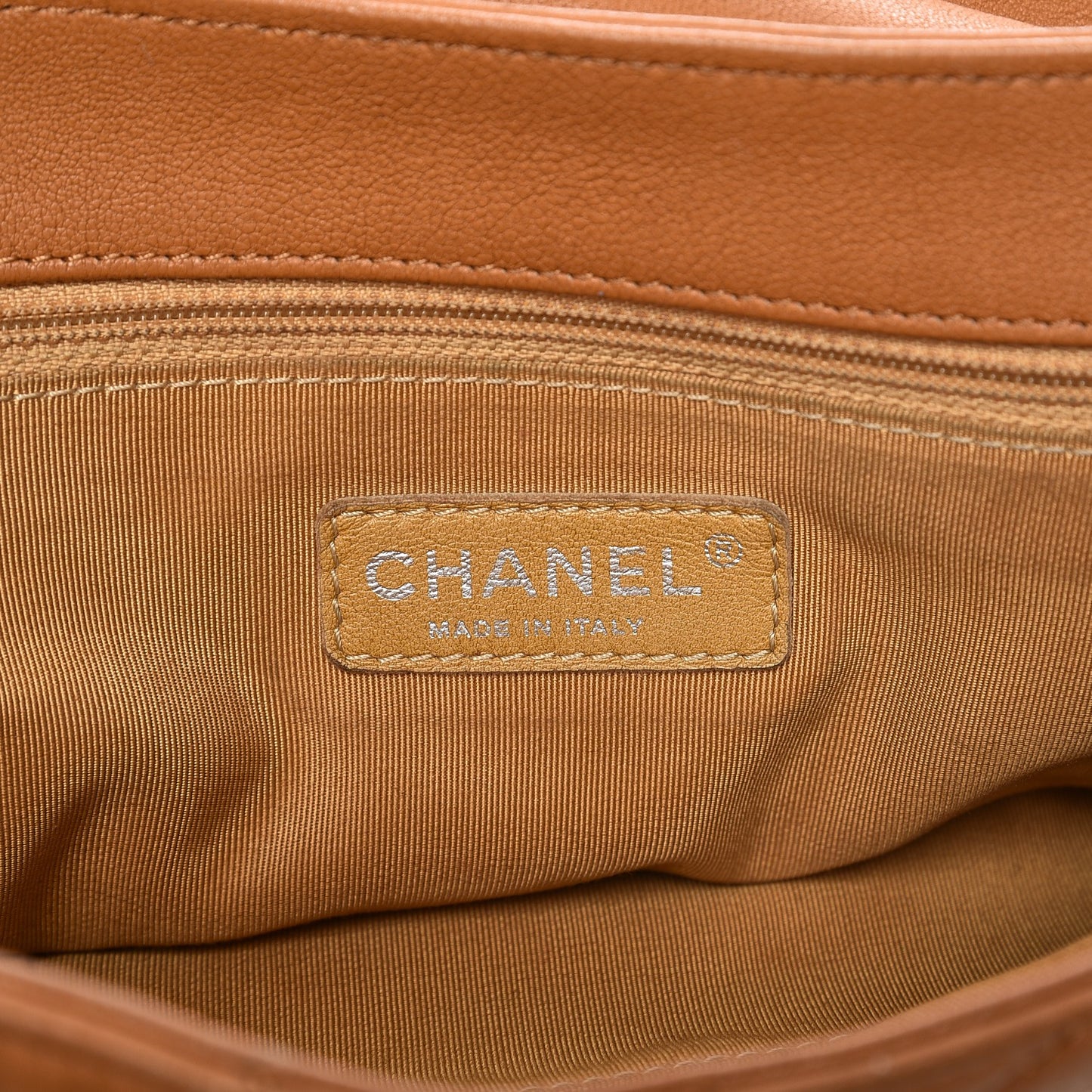 Washed Lambskin Chain Around Maxi Flap Bag Dark Beige