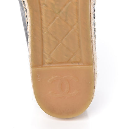 Chanel Lambskin CC Espadrilles 40 Black 8 of 11