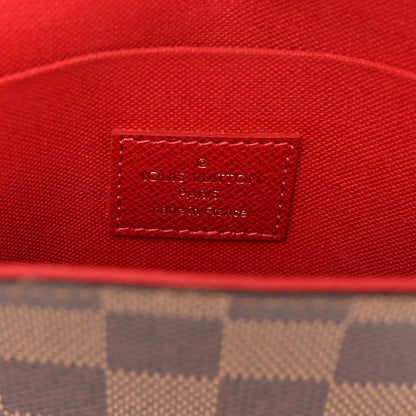 Louis Vuitton Damier Ebene Pochette Felicie Chain Wallet 6 of 9