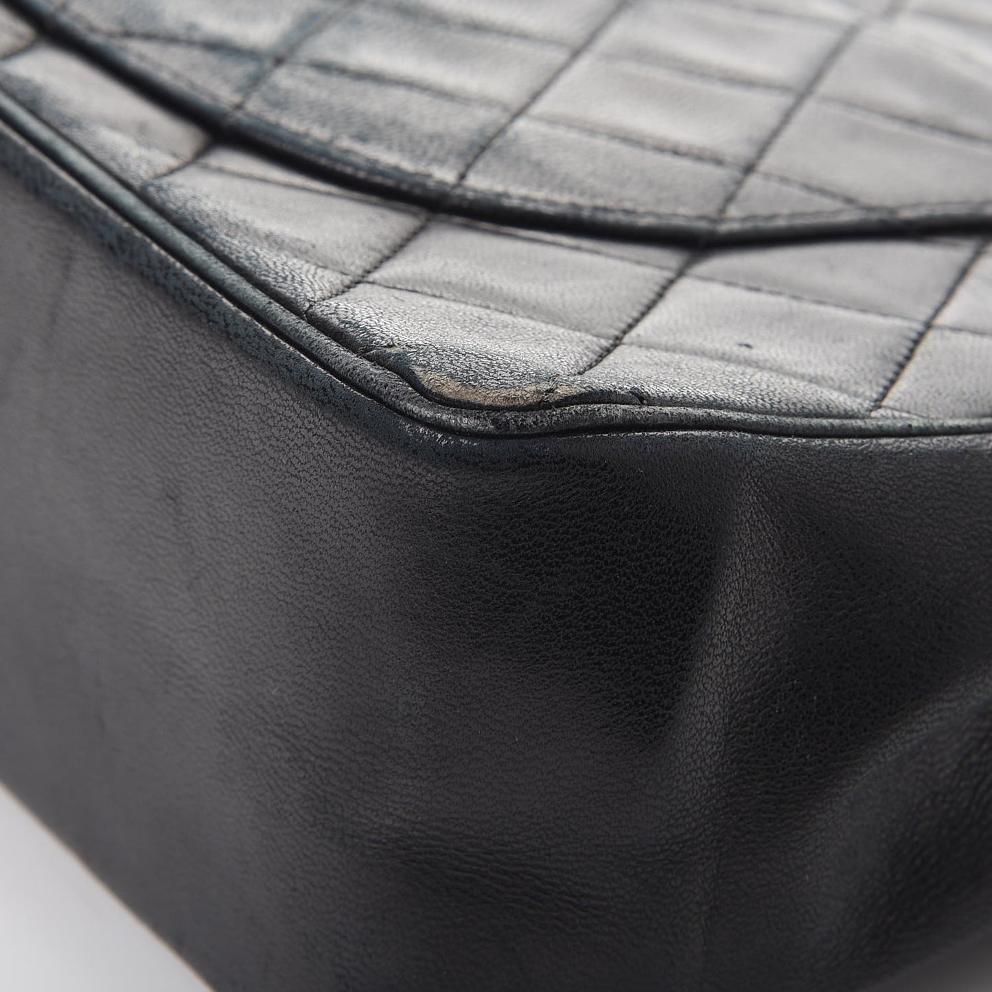 Lambskin Quilted Medium Bijoux Chain Double Flap Black