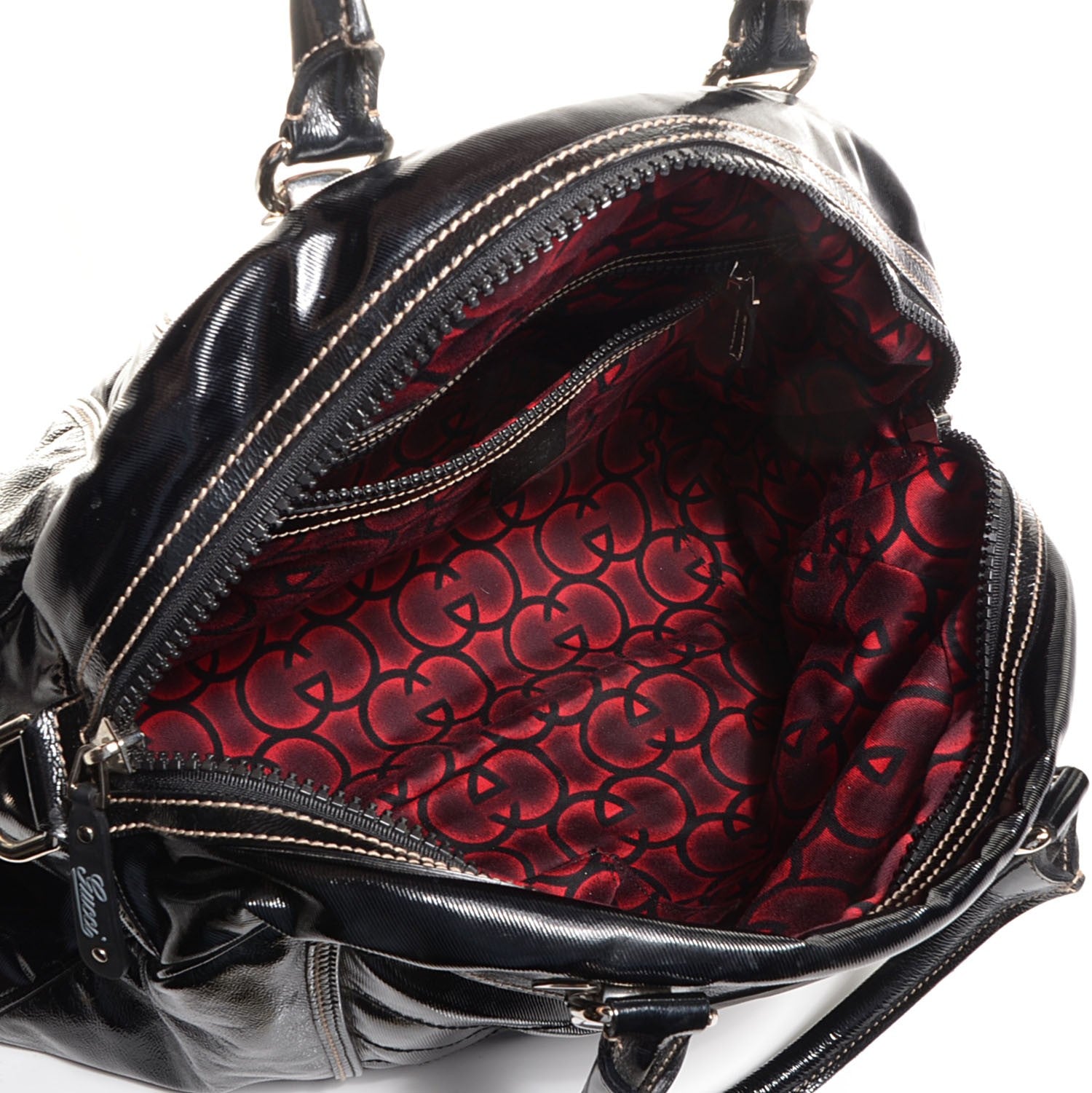 Gucci Dialux Snow Glam Medium Boston Black 5 of 9