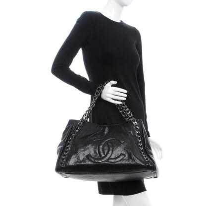 Chanel Glazed Caviar East West Modern Chain Tote Black 2 of 7
