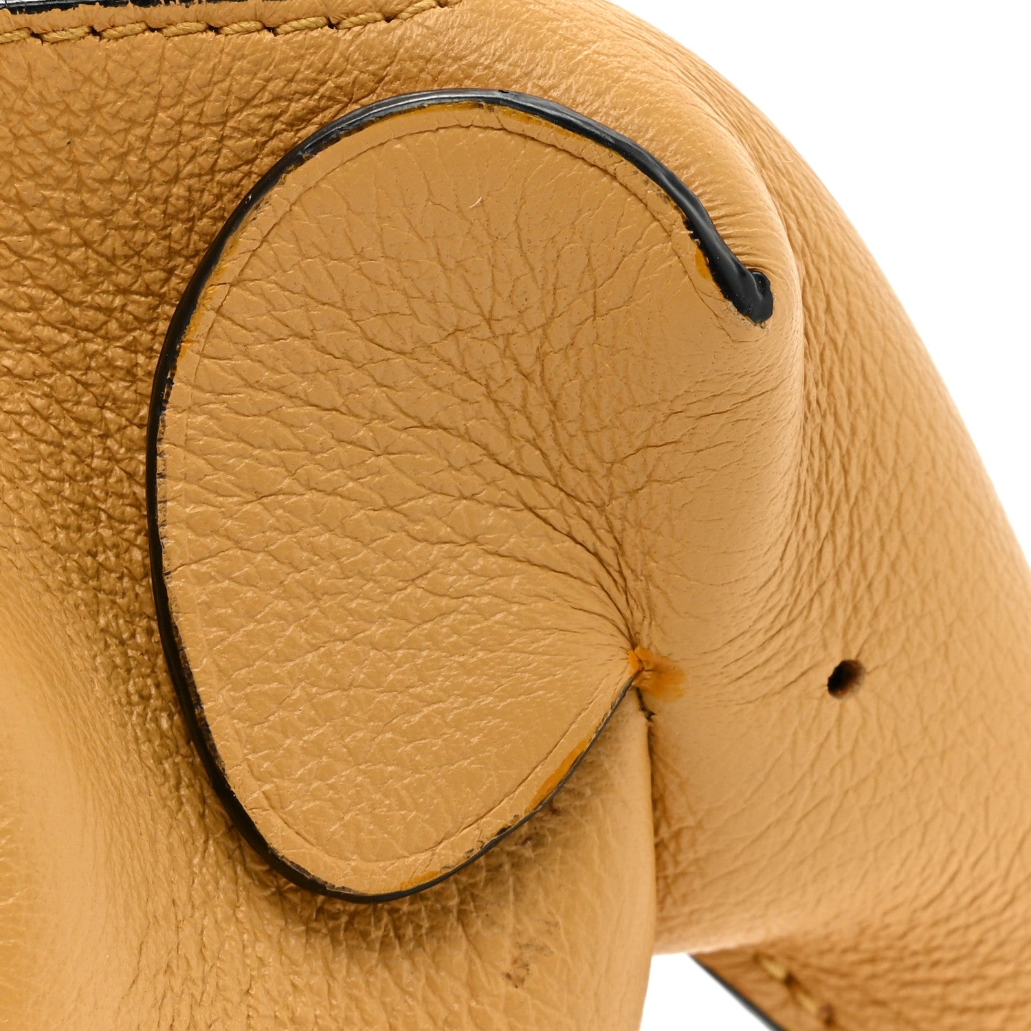 Loewe Calfskin Elephant Coin Purse Bag Charm Key Holder Orange 10 of 10