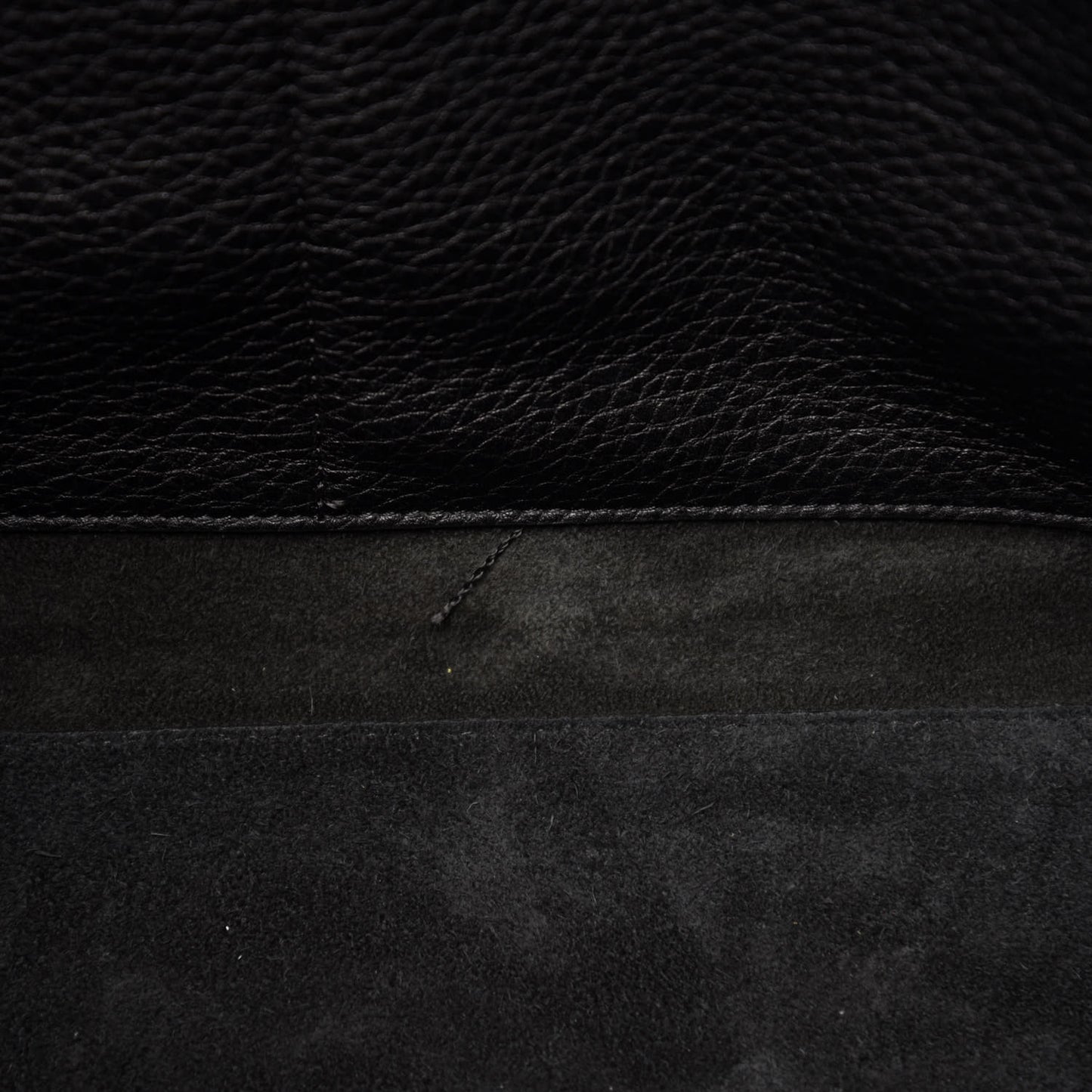 Grained Calfskin Rockstud Shoulder Tote Black