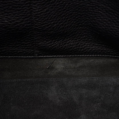 Valentino Garavani Grained Calfskin Rockstud Shoulder Tote Black 9 of 10
