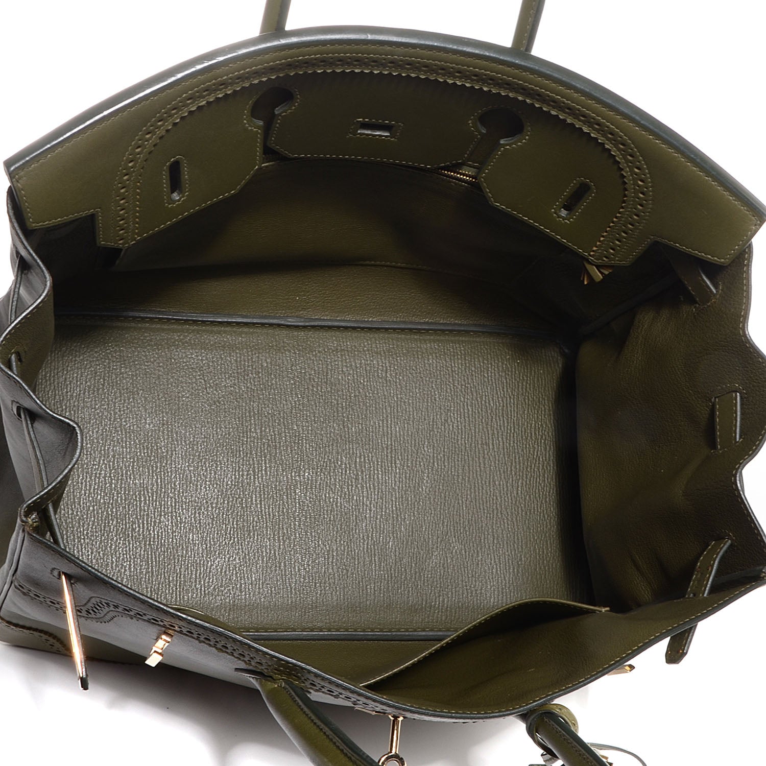 Hermes Tadelakt Ghillies Birkin 35 Vert Veronese 20 of 25