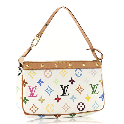 Louis Vuitton Monogram Multicolor Pochette Accessories White 3 of 10
