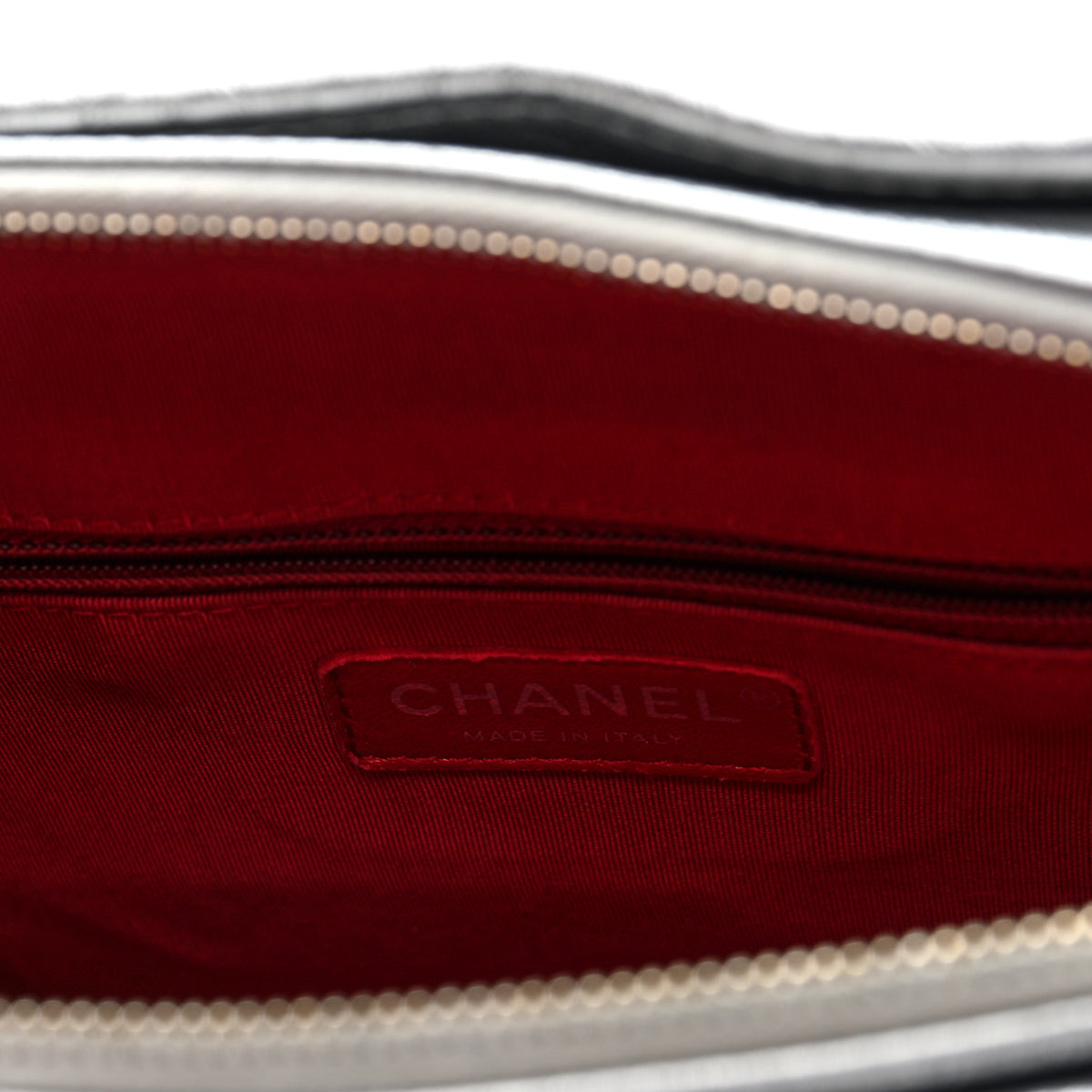 Chanel Metallic Aged Calfskin Quilted Medium Gabrielle Silver 6 of 10