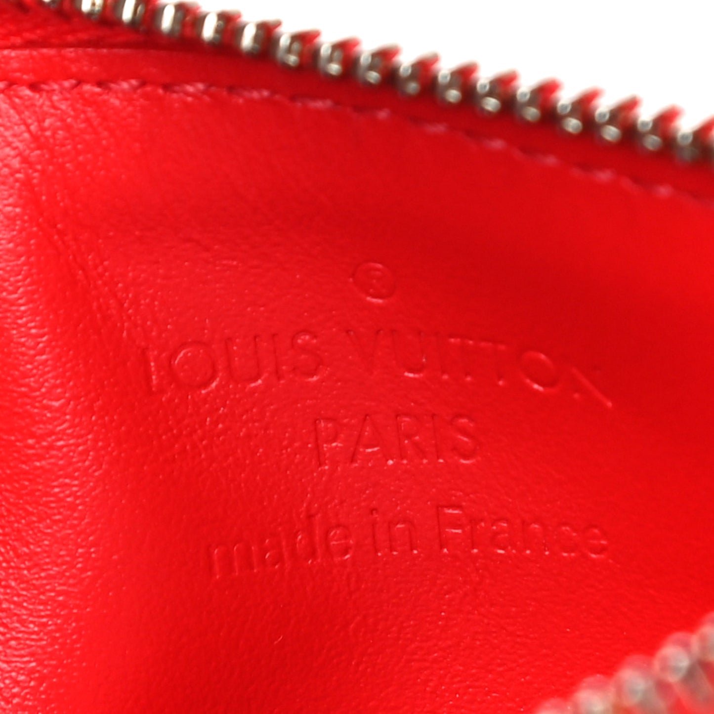 Vernis Jungle Dots Key Pouch Coquelicot Denim