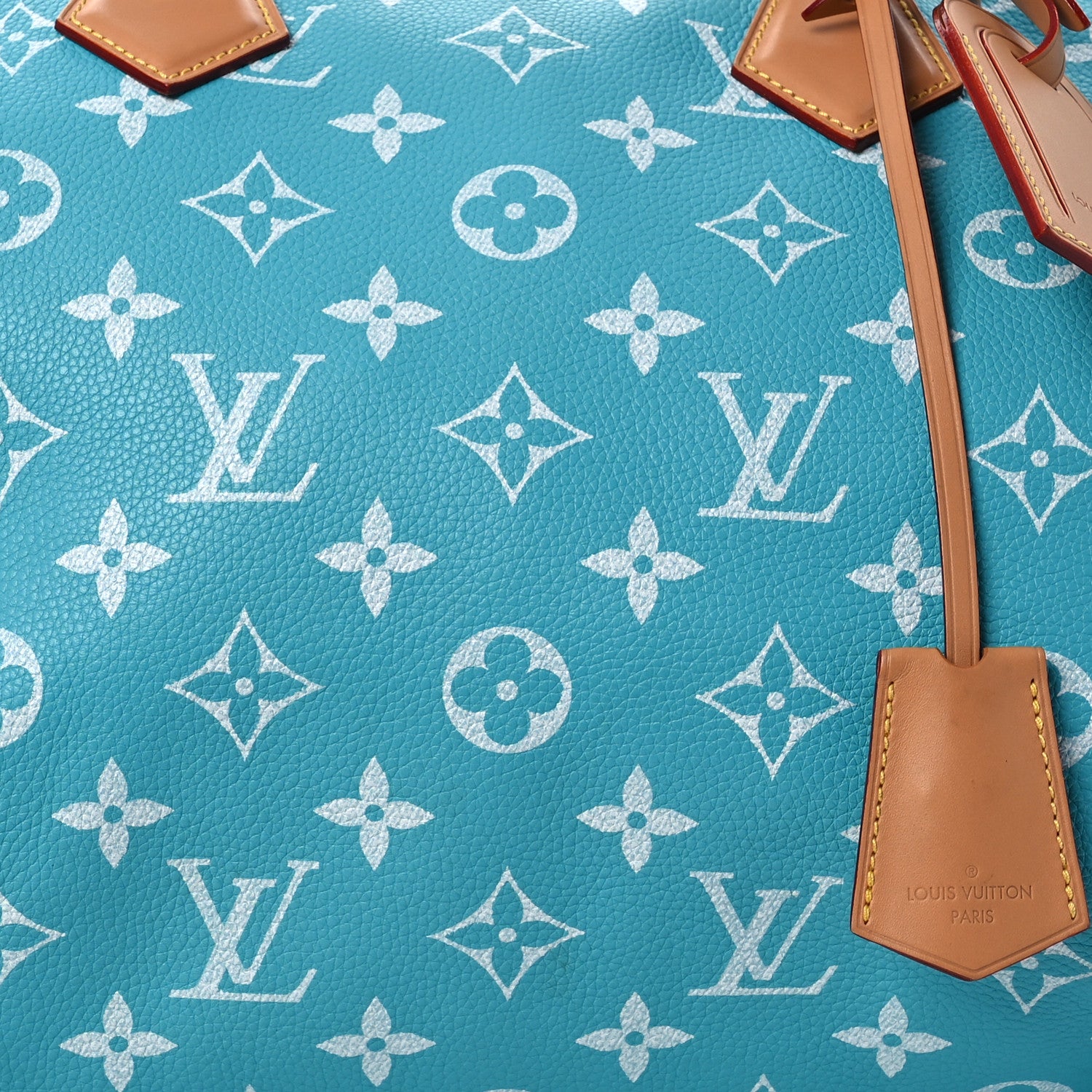Louis Vuitton Calfskin Monogram Speedy P9 Bandouliere 40 Turquoise 9 of 16